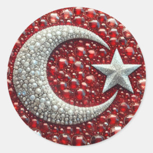 Sticker with Turkish Colours Design