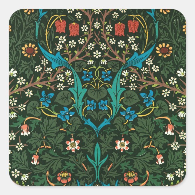 STICKER WITH WILLIAM MORRIS "TULIPS" DESIGN (Front)