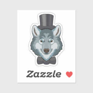 Sticker Wolf comme salle avec corse