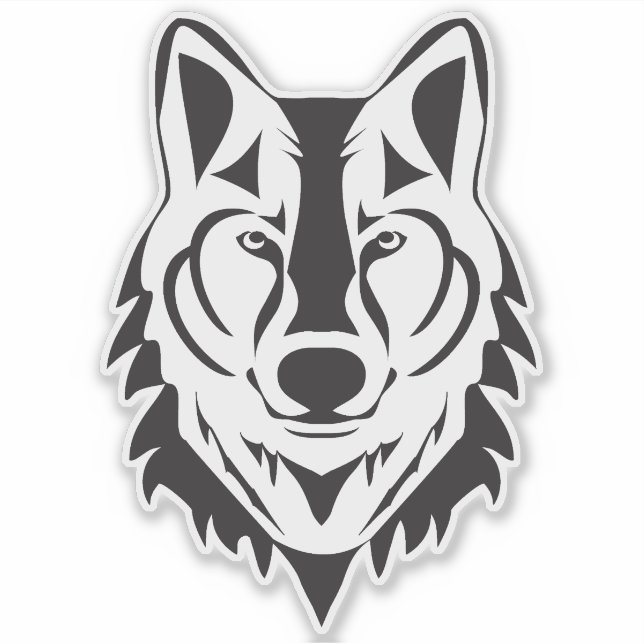 Sticker Wolf Vinyl (Devant)