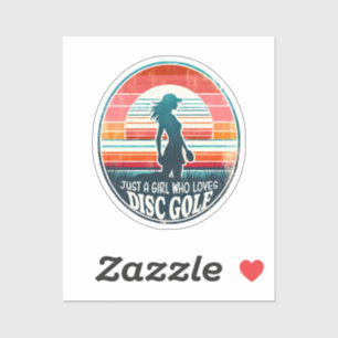 Sticker Womens Disk Golf - Frisbee Golf Femme