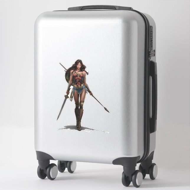 Sticker Wonder Woman Battle-Ready Comic Art (Sur valise)