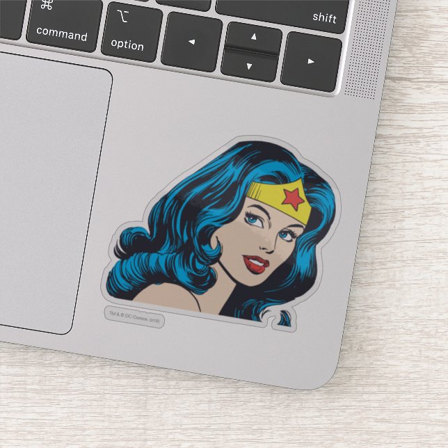 Sticker Wonder Woman Face (Détail)