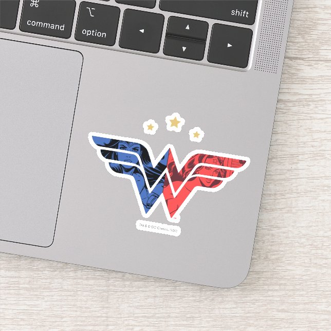 Sticker Wonder Woman Moderne & Retro Reic Comic Overlay Lo (Détail)