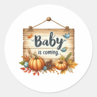Sticker-Woodland Baby Shower Invitation Seal –