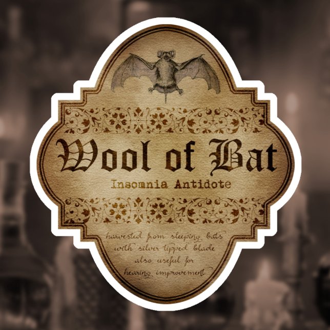 Sticker Woolf of Bat Apothecary DC (Créateur téléchargé)
