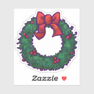Sticker Wreath de Noël