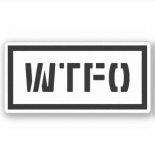 STICKER WTFO