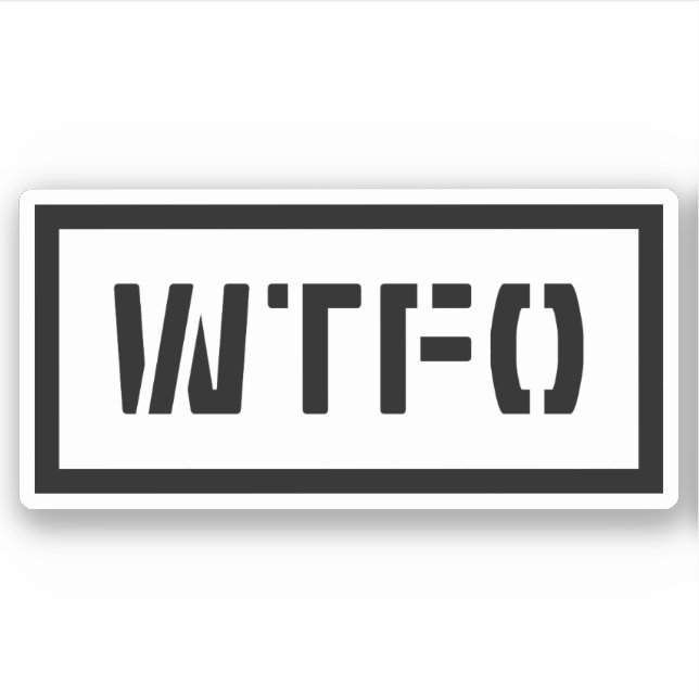 STICKER WTFO (Devant)
