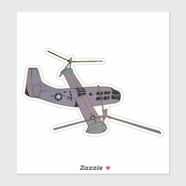 Sticker XV-3 Aéronefs de titrotor (Feuille)