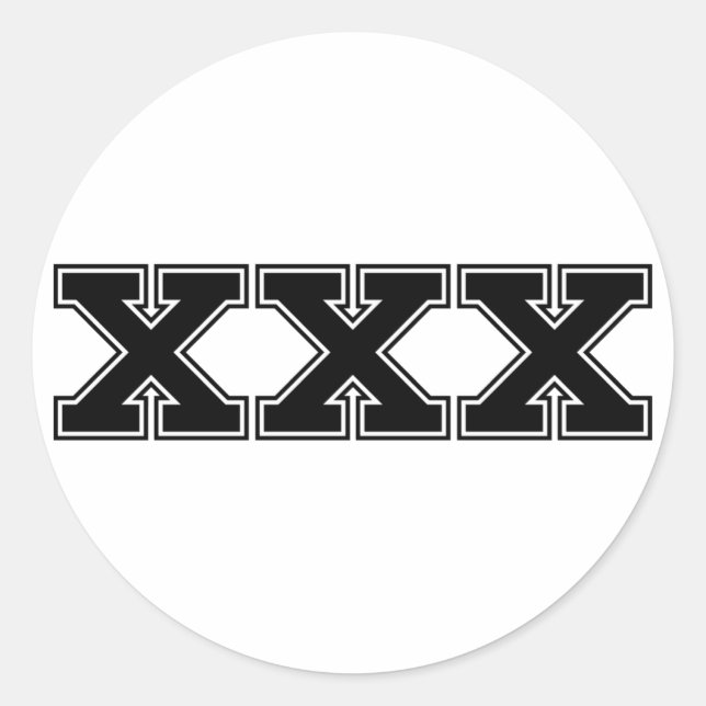 Sticker XXX (Devant)