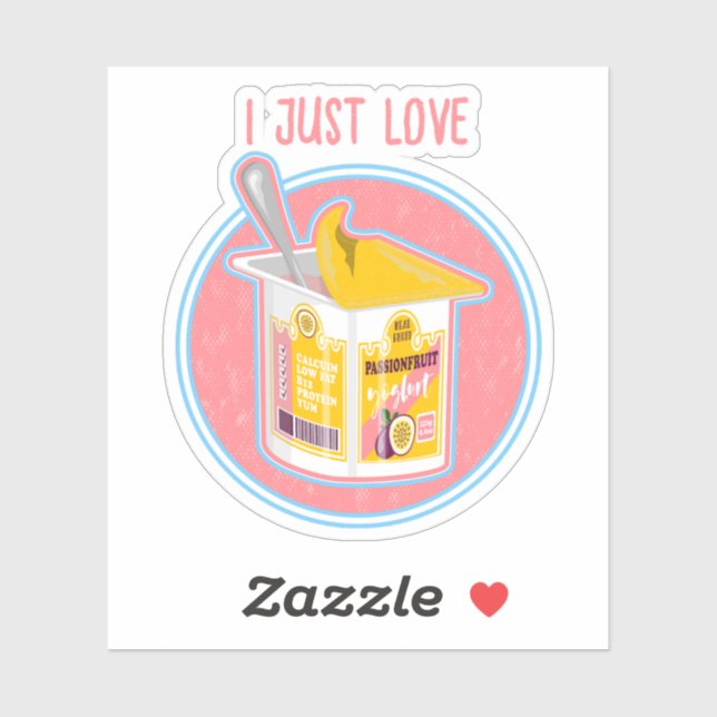 Sticker Yaourt de Passionfruit (Feuille)