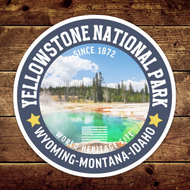 Sticker Yellowstone National Park Landscape (Créateur téléchargé)
