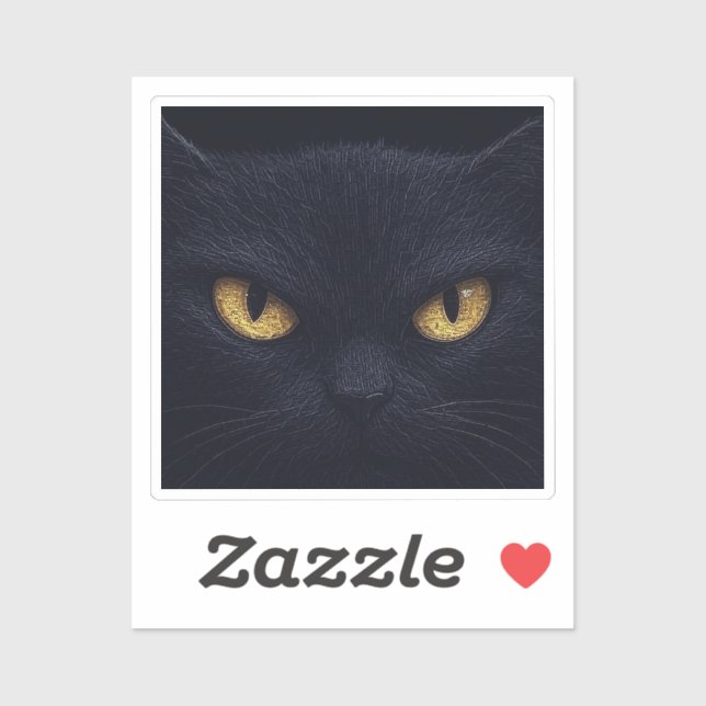 Sticker Yeux de chat dans l'obscurité - Halloween Éffrayan (Feuille)