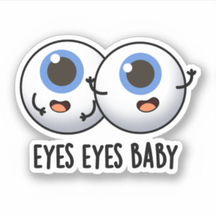 Sticker Yeux Yeux Bébé Funny Ice Eyeballs Pun
