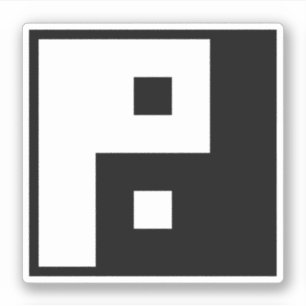 Sticker Yin carré Yang