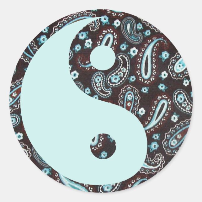 Sticker Yin et Yang de Paisley Dreams (Devant)