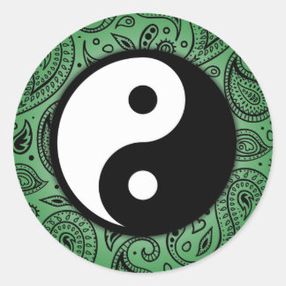 Sticker Yin Yang Paisley