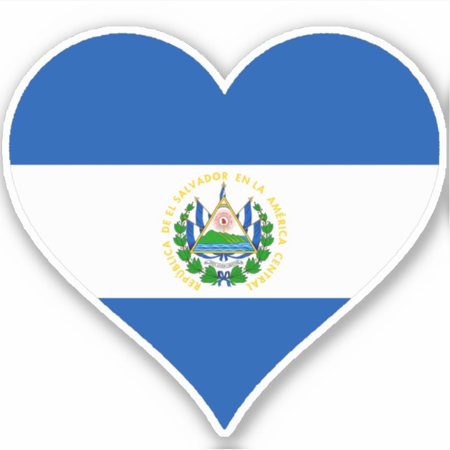 Sticker Yo Amo El Salvador (Devant)