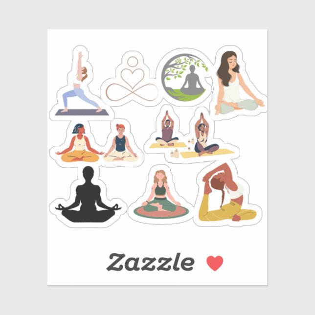 STICKER YOGA (Feuille)