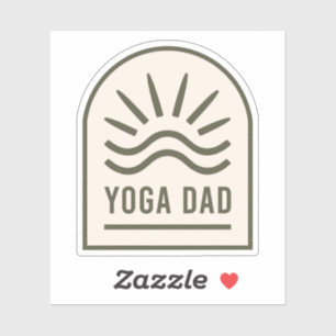 Sticker Yoga papa zen yogi spirituel hommes