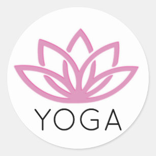 Sticker Yoga Simple Lotus