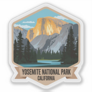Sticker Yosemite National Park California Vintage voyage