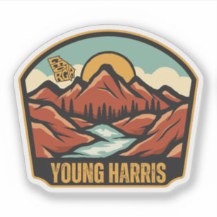Sticker Young Harris, Géorgie