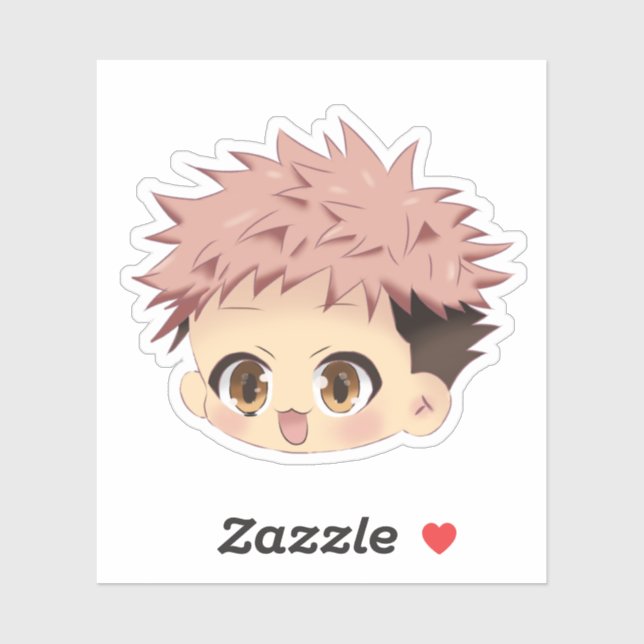 Sticker Yuji inspired chibi (Feuille)