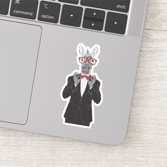 Sticker Zebra Gentleman (Détail)