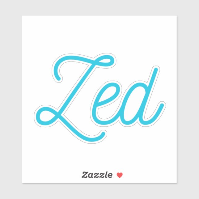 Sticker Zed (Feuille)