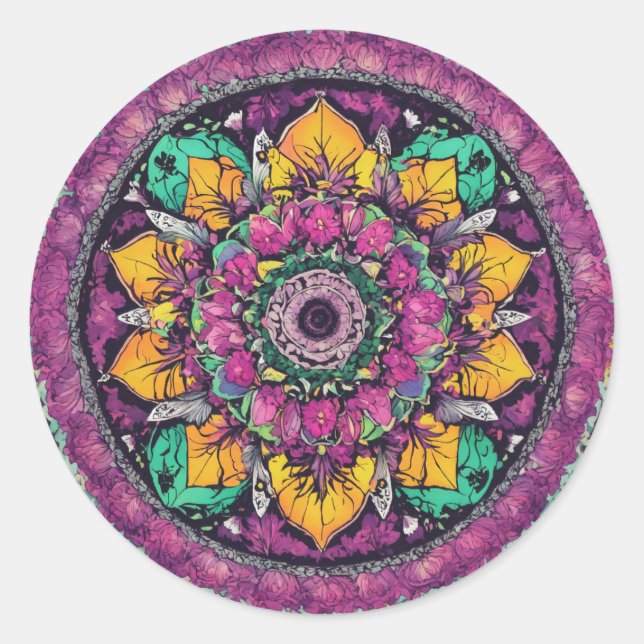 Sticker Zen Harmony Mandala (Devant)