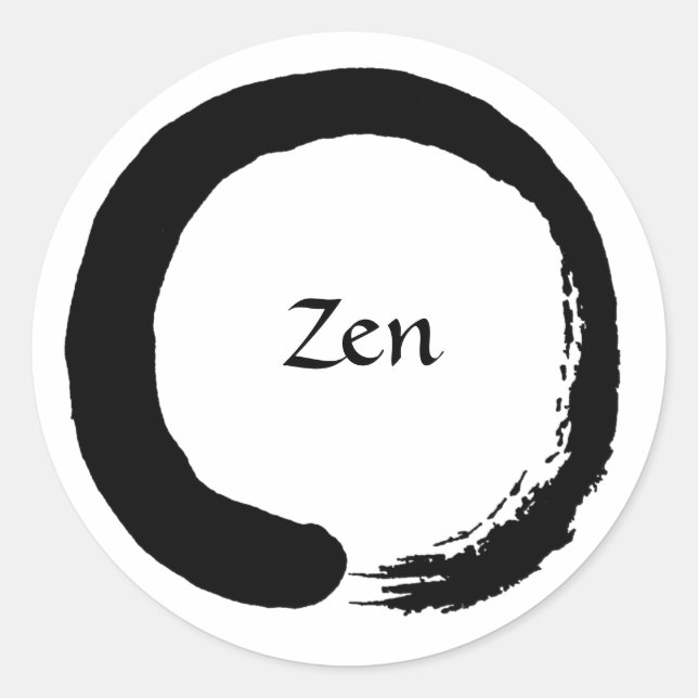 Sticker Zen Noir 2 (Devant)