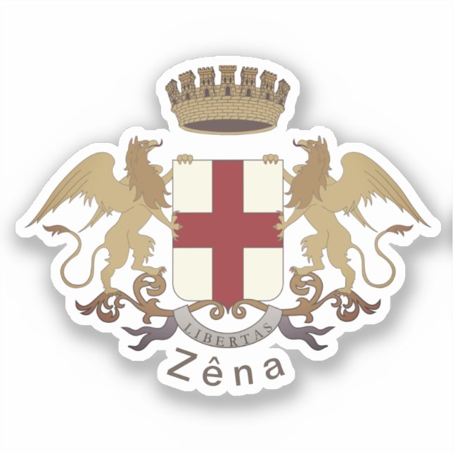 Sticker Zêna coat of arms (Genova, Liguria) (Recto)