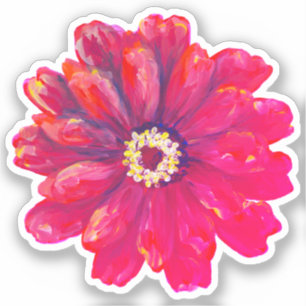 Sticker Zinnia Vinyl