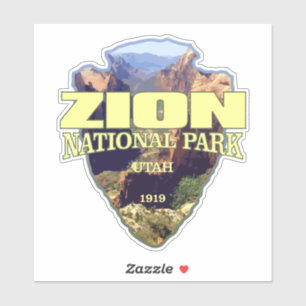 Sticker Zion NP (flèche)