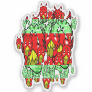 Sticker Zippy Trippy Alien Dazs G-Y