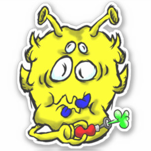 Sticker Zippy Trippy Alien Dazs Toot