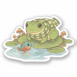 Sticker Zochi & Ripple the Fish