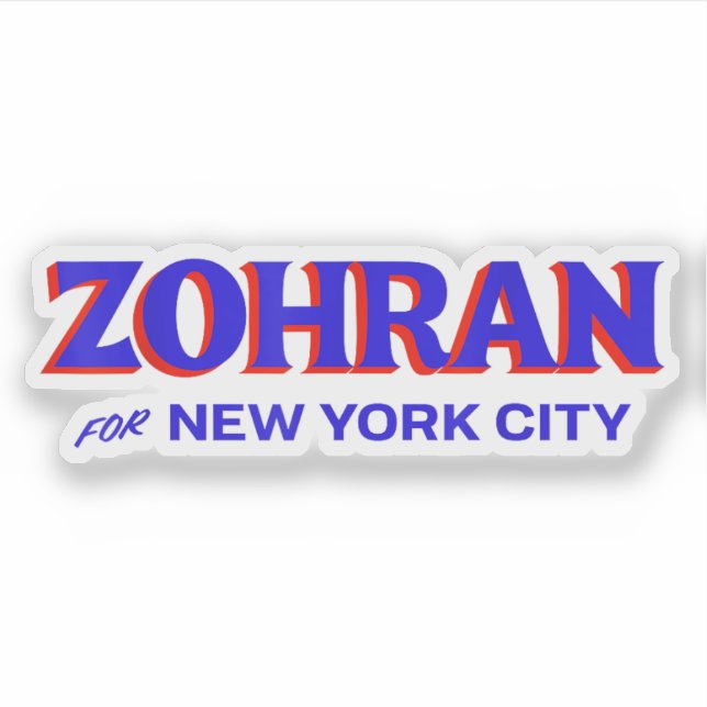 Sticker Zohran Mamdani for NYC Mayor Funny Cool Trendy  (Devant)