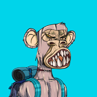 Sticker Zombie Ape Back To School NFT #2385