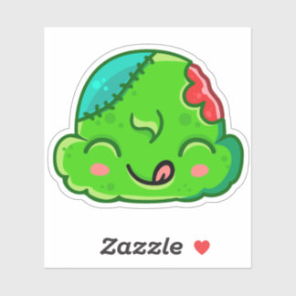 Sticker Zombie Scoop Yummy Face - Ice Cream Jump