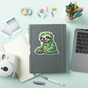 Sticker Zombie Sloth Halloween Zombie Sloth Zombie Lover C