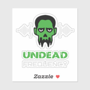 Sticker Zombie Techno Rave