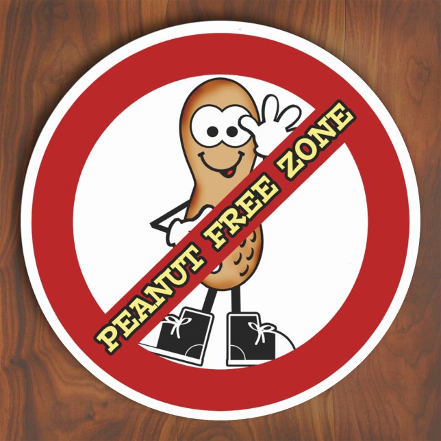 Sticker Zone sans arachide (Créateur téléchargé)