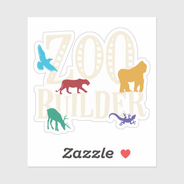 Sticker Zoo Builder Arche Board Jeu (Feuille)