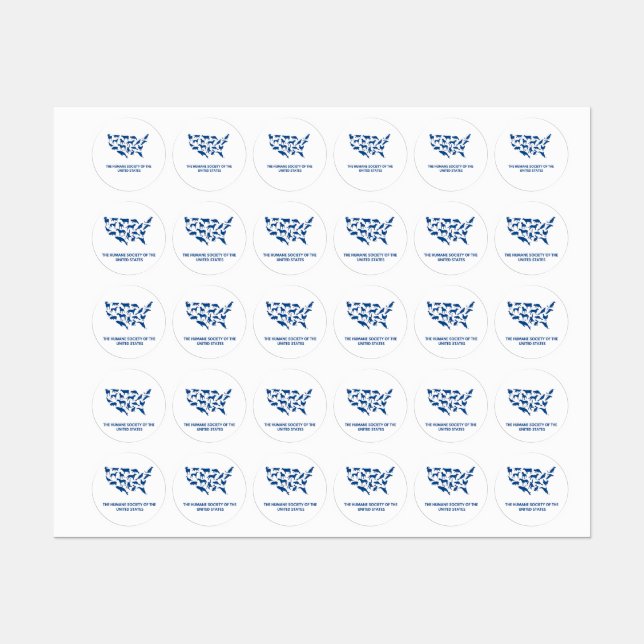 STICKERES HUMANE SOCIETY OF THE UNITED STATES (Sheet)