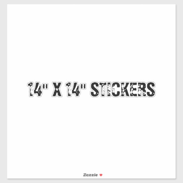 STICKERS 14 X 14" (Feuille)