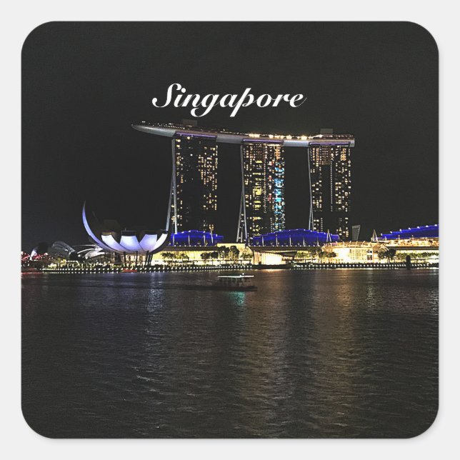 Stickers #1 de la baie de la marina de Singapour (Devant)