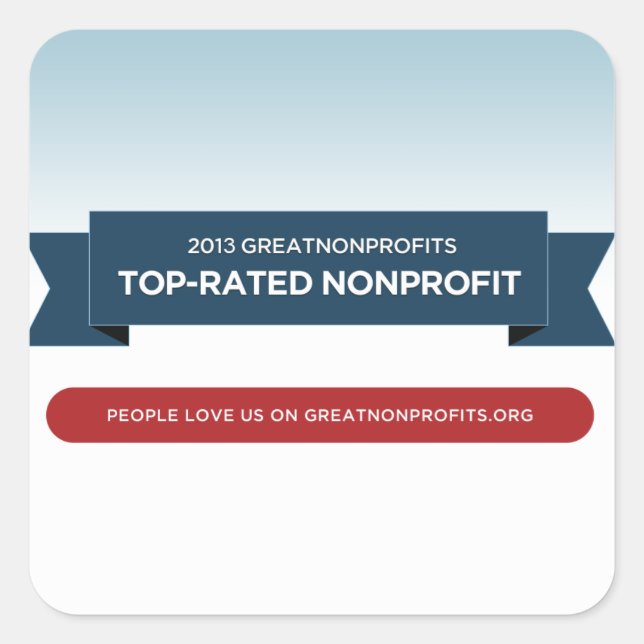 Stickers 2013 GreatNonprofit Top-Rated Award (Devant)